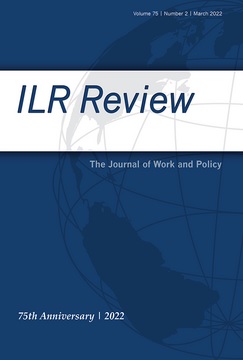 ILR Review, Volume 75, Issue 2 - front cover
